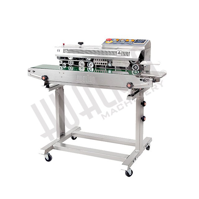 Роликовый конвейерный запайщик горизонтальный на консоли FRBM-810III SS (нерж.) Hualian - Купить с доставкой по всему Казахстану