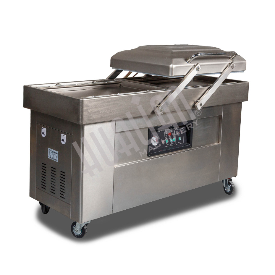 Напольная двухкамерная вакуум-упаковочная машина DZ-600/2SB SS (нерж.) Hualian - Купить с доставкой по всему Казахстану