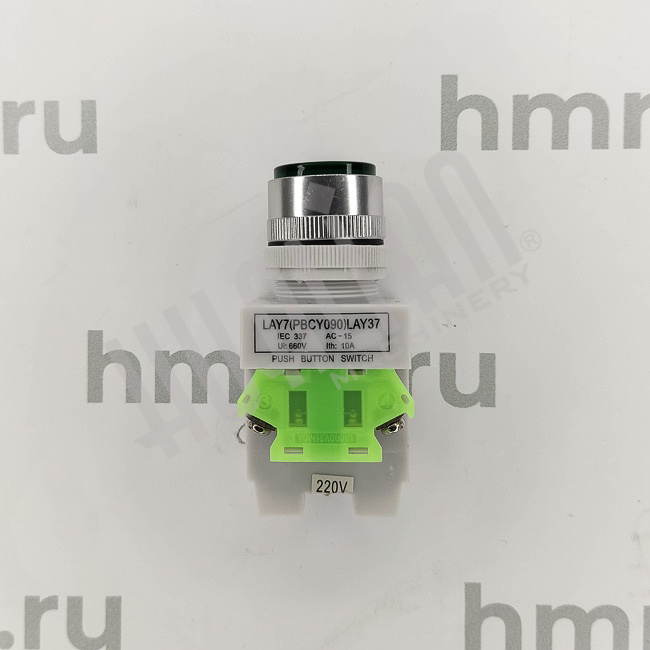 Кнопка LAY7 (PBCY090) LAY37 (зелёная, с фиксацией) Hualian - Купить с доставкой по всему Казахстану