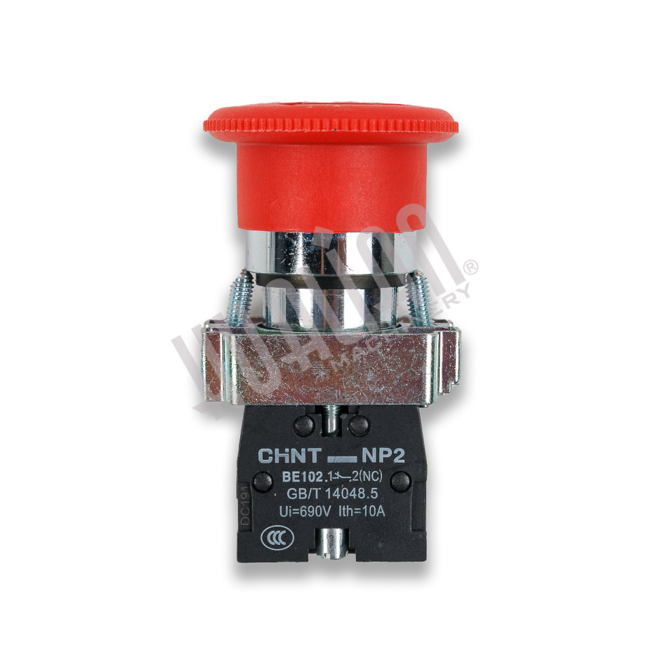 Кнопка аварийной остановки NP2-BS542 (DZQ-600L/S/DZF-5050/HVT-450R) Hualian - Купить с доставкой по всему Казахстану