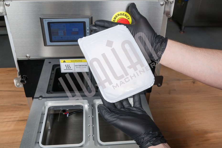 Запайщик лотков с газонаполнением EV-271 (187*137*120 мм, 2 лотка за цикл) Hualian - Купить с доставкой по всему Казахстану