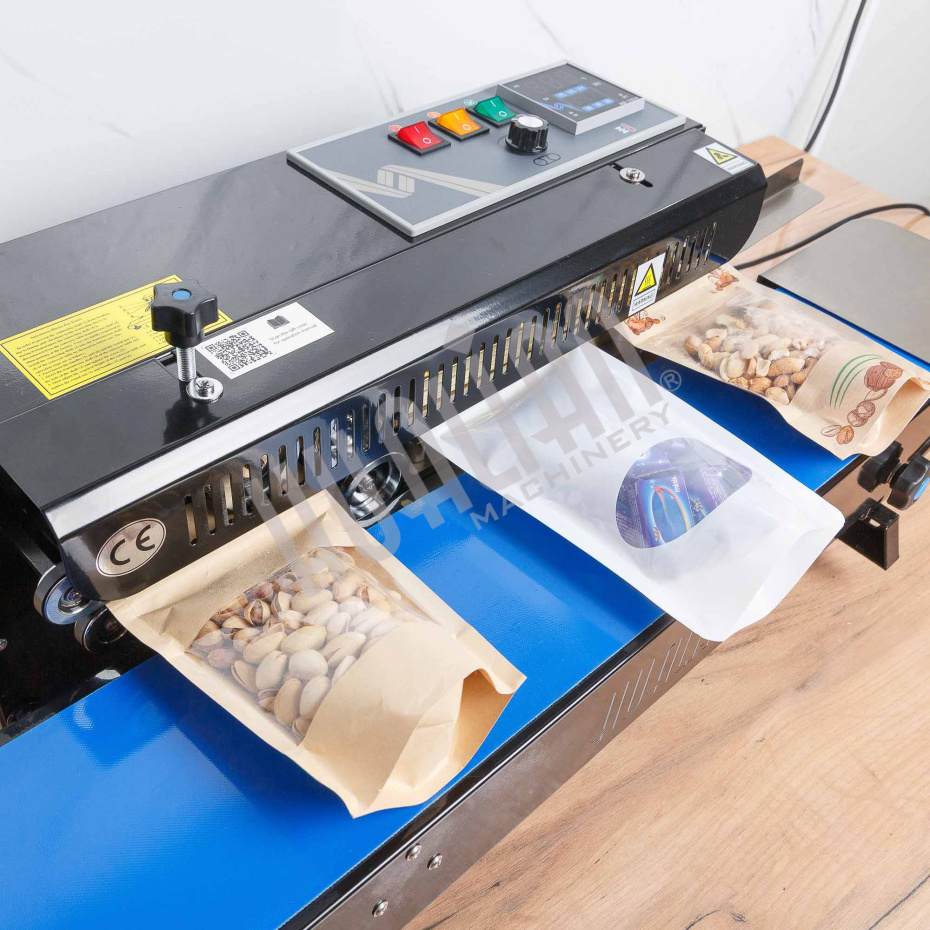 Роликовый (конвейерный) запайщик с правой подачей FRD-750E (горизонт.) Hualian - Купить с доставкой по всему Казахстану