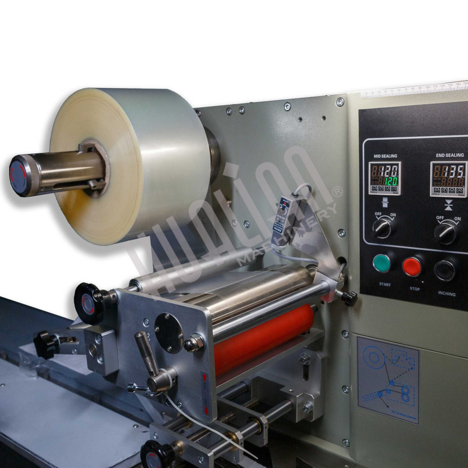 Автоматическая горизонтальная упаковочная машина DXDZ-250B (2 ножа, bag L 65-190 mm, S 150 mm, H-40 mm) Hualian - Купить с доставкой по всему Казахстану