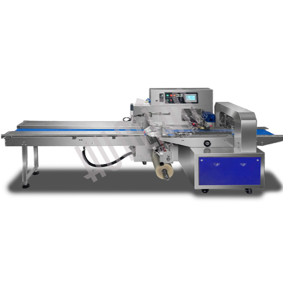 Горизонтальная упаковочная машина DXDZ-600XV (нерж. 3 servo, вакуумизация, насос 100 м3/ч, лент. 280 мм, min bag L 180, H max. 100) Hualian - Купить с доставкой по всему Казахстану