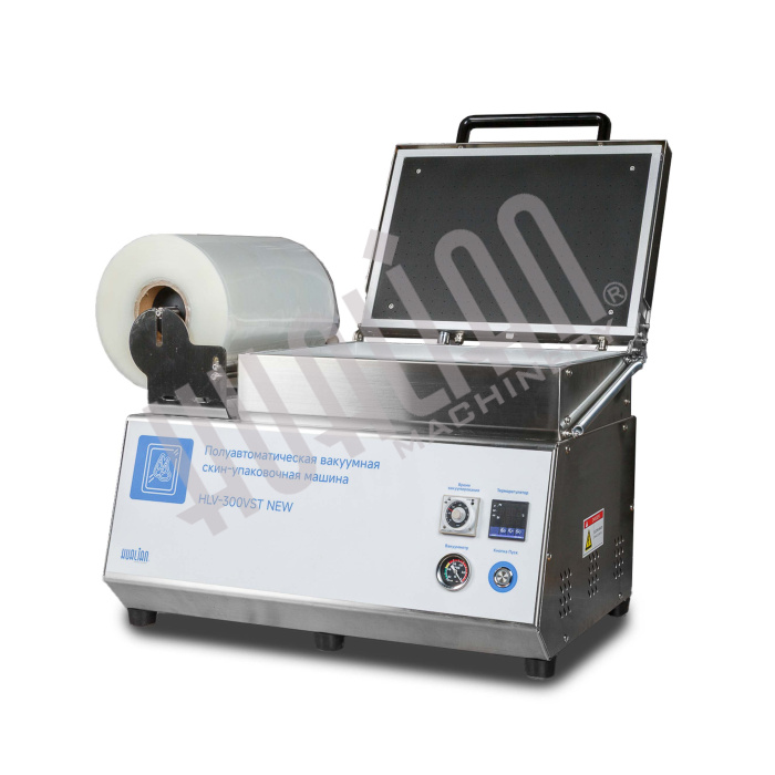 Скин-упаковочная машина HLV-300VST NEW на два лотка (глубина лотка 55 мм) Hualian - Купить с доставкой по всему Казахстану