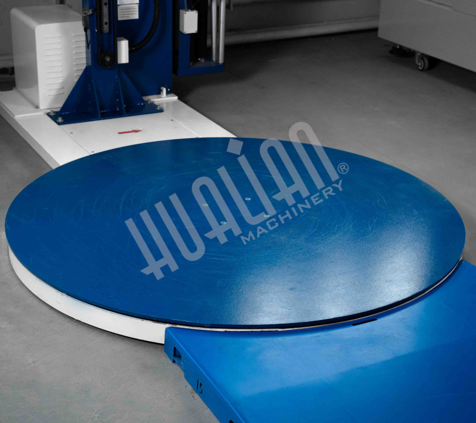 Паллетоупаковщик HL-1500P Pro с моторизированной кареткой с престрейчем и прижимом Hualian - Купить с доставкой по всему Казахстану