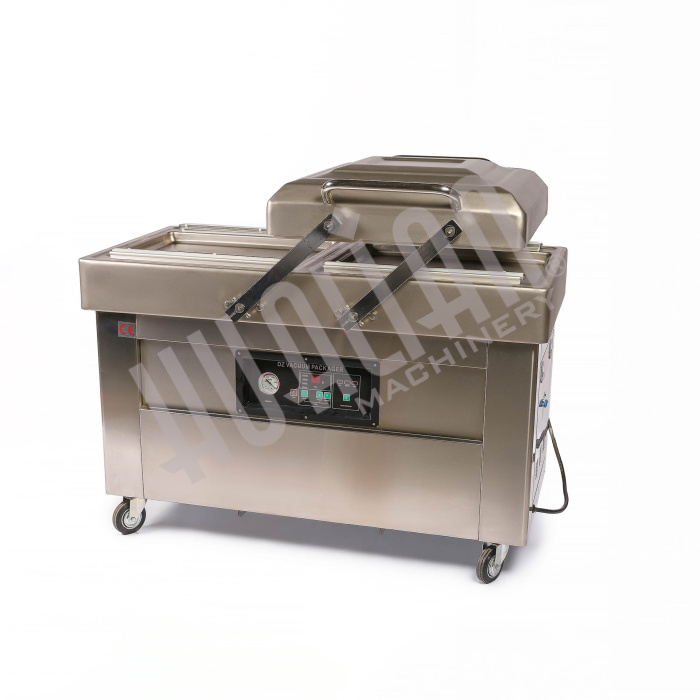 Напольная двухкамерная вакуум-упаковочная машина DZ-500/2SB SS (нерж.) Hualian - Купить с доставкой по всему Казахстану