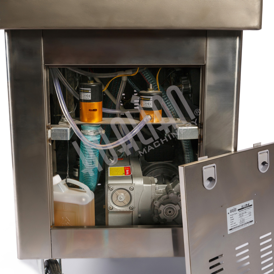 Напольная двухкамерная вакуум-упаковочная машина DZQ-500/2SB SS (нерж., газ) Hualian - Купить с доставкой по всему Казахстану