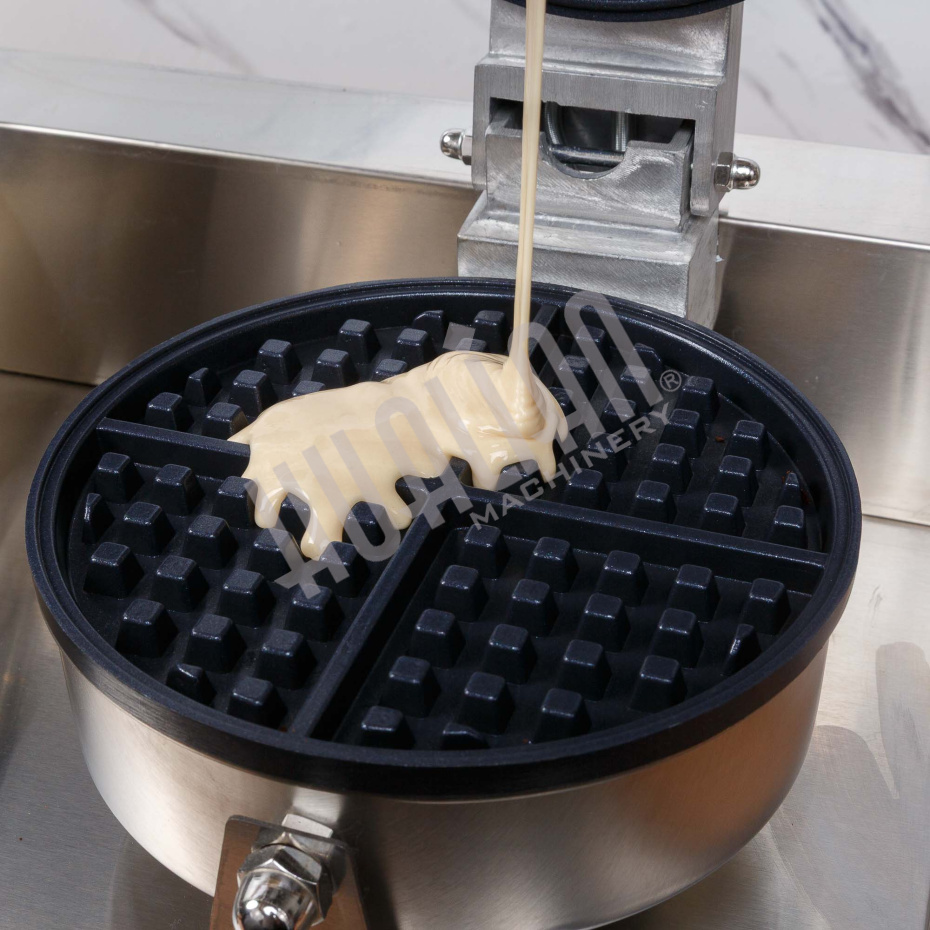 Вафельница для объемных вафель HWB-2 (2 секции, круг) Hualian - Купить с доставкой по всему Казахстану