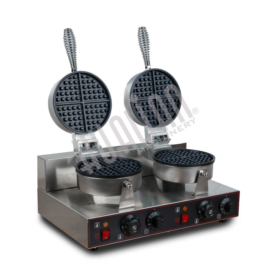 Вафельница для объемных вафель HWB-2 (2 секции, круг) Hualian - Купить с доставкой по всему Казахстану