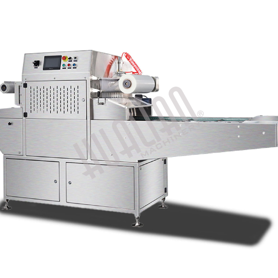 Автоматический запайщик лотков HVT-450A/4 V2 (матрица 210х148, 4 лотка за цикл, газонаполнение, вакуумный насос 100 м3/ч) Hualian - Купить с доставкой по всему Казахстану