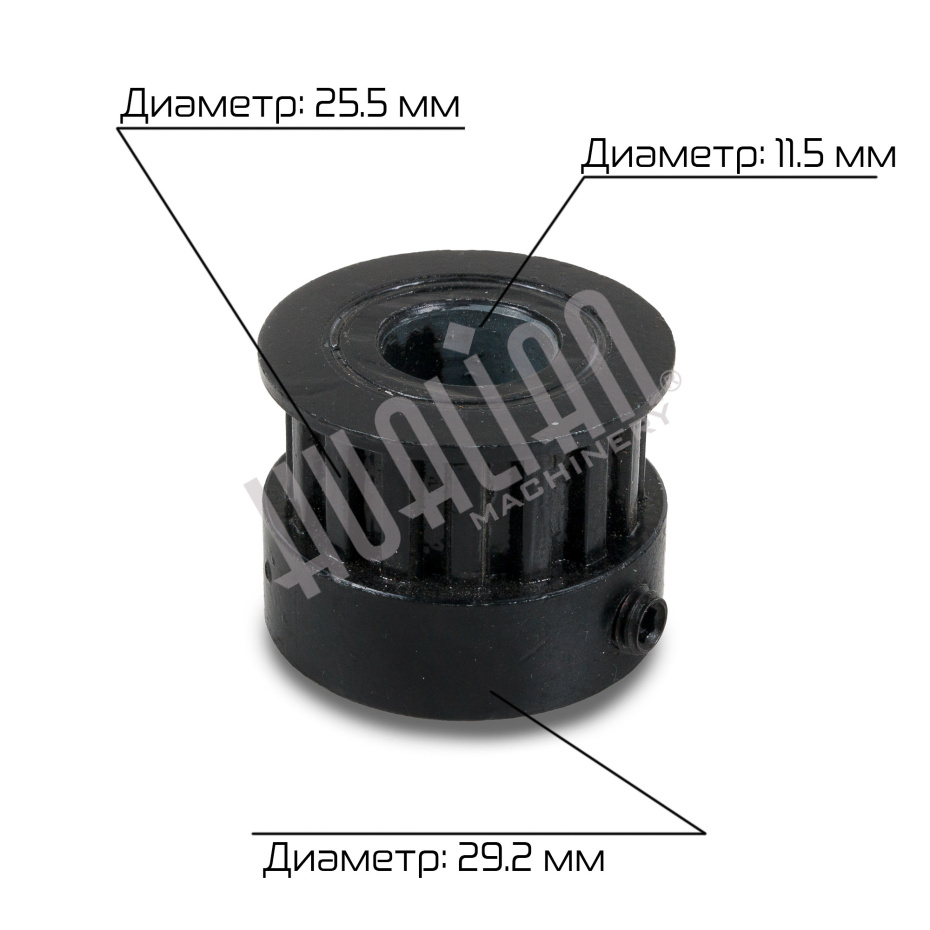 Шкив зубчатый 16T (на двигатель) для MY-300A/MY-420A Hualian - Купить с доставкой по всему Казахстану