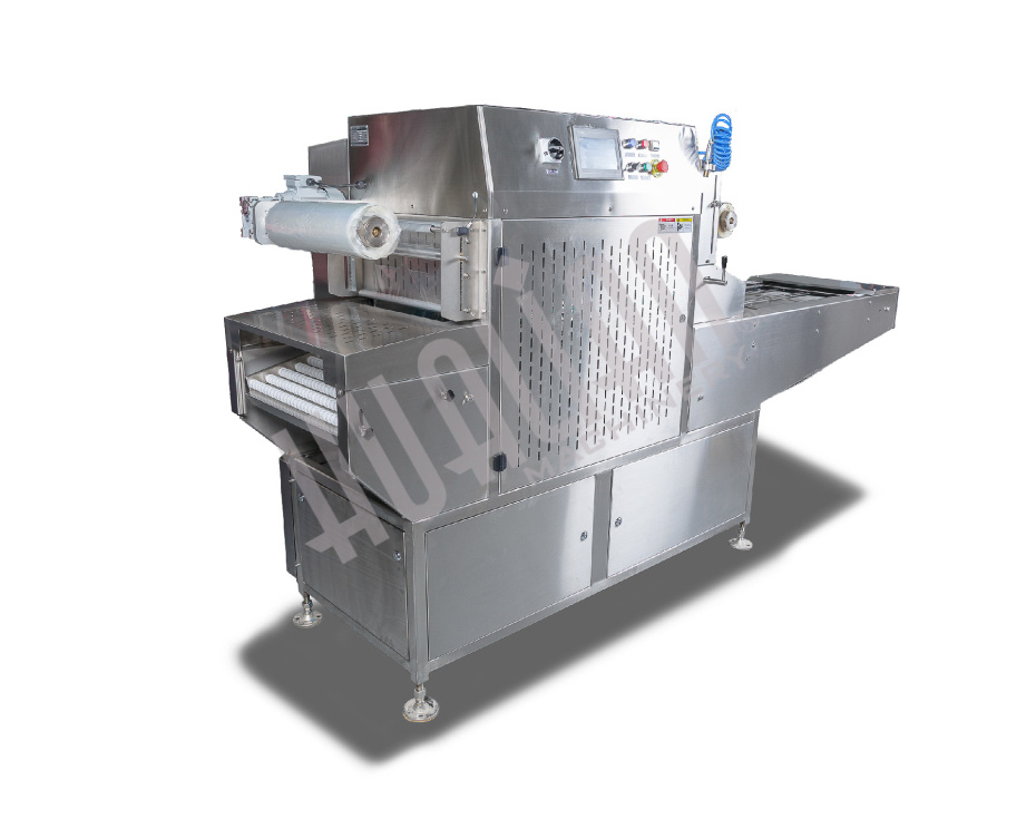 Автоматический запайщик лотков с функцией вакуумной газации HVT-450A/2 V2 (нерж., лоток 187*137) Hualian - Купить с доставкой по всему Казахстану