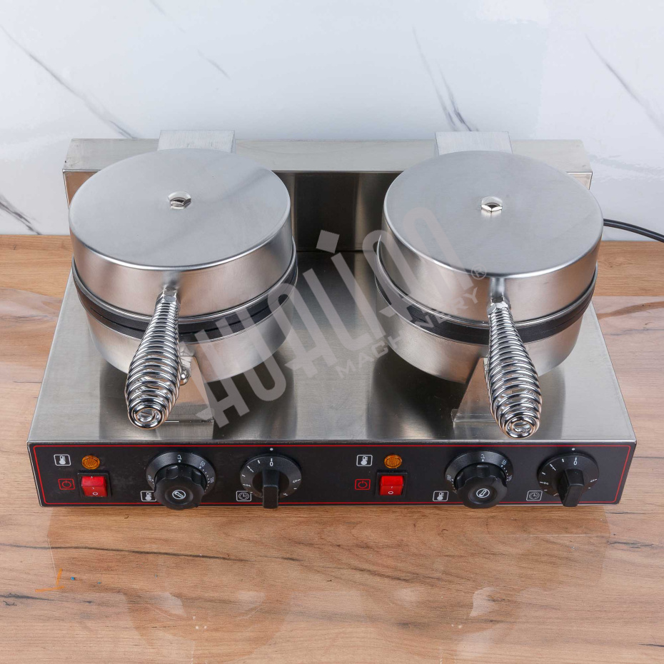 Вафельница для объемных вафель HWB-2 (2 секции, круг) Hualian - Купить с доставкой по всему Казахстану