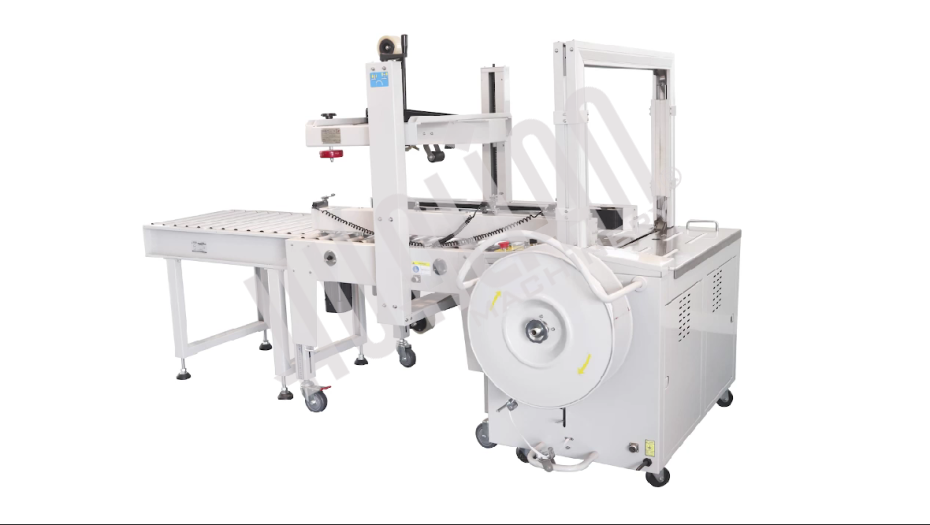 Полуавтоматический заклейщик коробов FXJ-5050L Hualian - Купить с доставкой по всему Казахстану