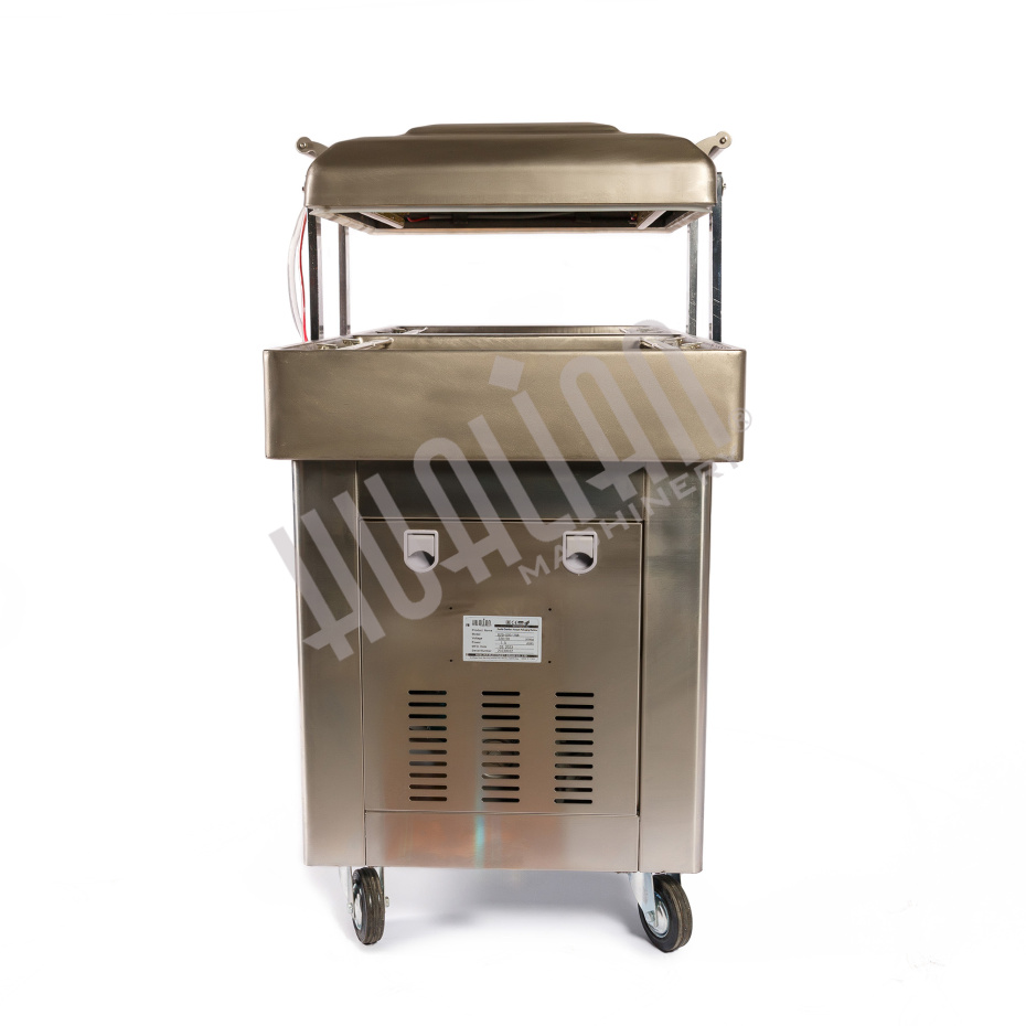 Напольная двухкамерная вакуум-упаковочная машина DZQ-500/2SB SS (нерж., газ) Hualian - Купить с доставкой по всему Казахстану