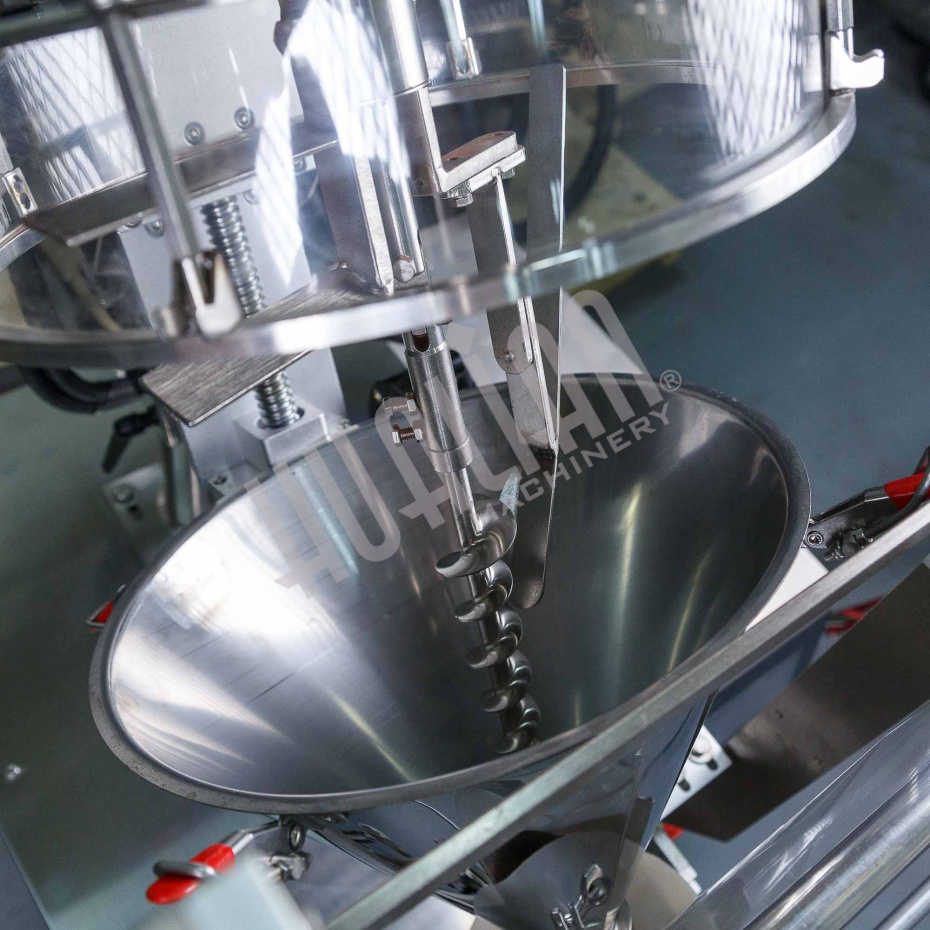 Машина для упаковки трудно-сыпучих продуктов и порошков DXDF-100AX (15-100 мл,4-х шовн., шир.пленки 240 мм, насечка, датер HP-241G, зубчатый нож, шов  Hualian - Купить с доставкой по всему Казахстану