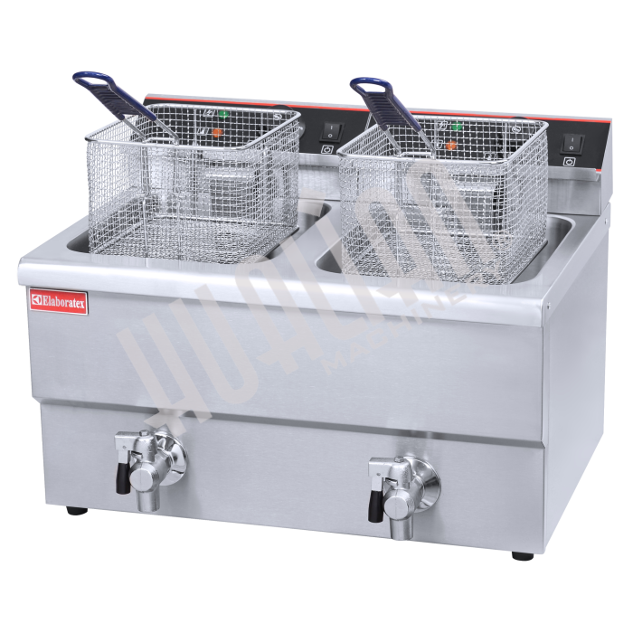 Фритюрница (2 емкости) HEF-12L Hualian - Купить с доставкой по всему Казахстану