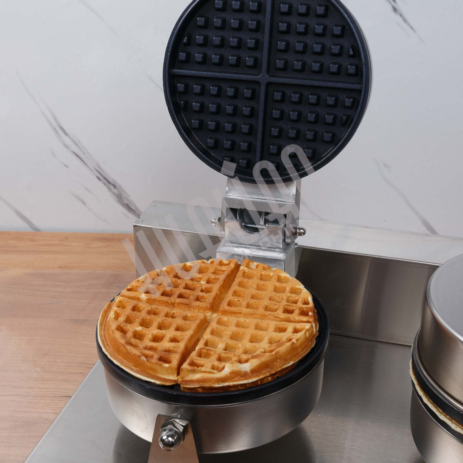 Вафельница для объемных вафель HWB-2 (2 секции, круг) Hualian - Купить с доставкой по всему Казахстану