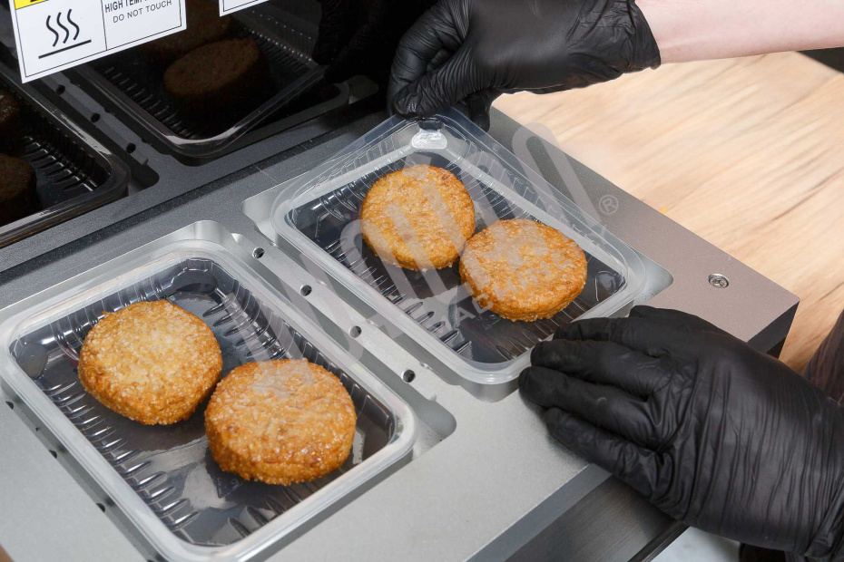 Запайщик лотков с газонаполнением EV-271 (187*137*120 мм, 2 лотка за цикл) Hualian - Купить с доставкой по всему Казахстану