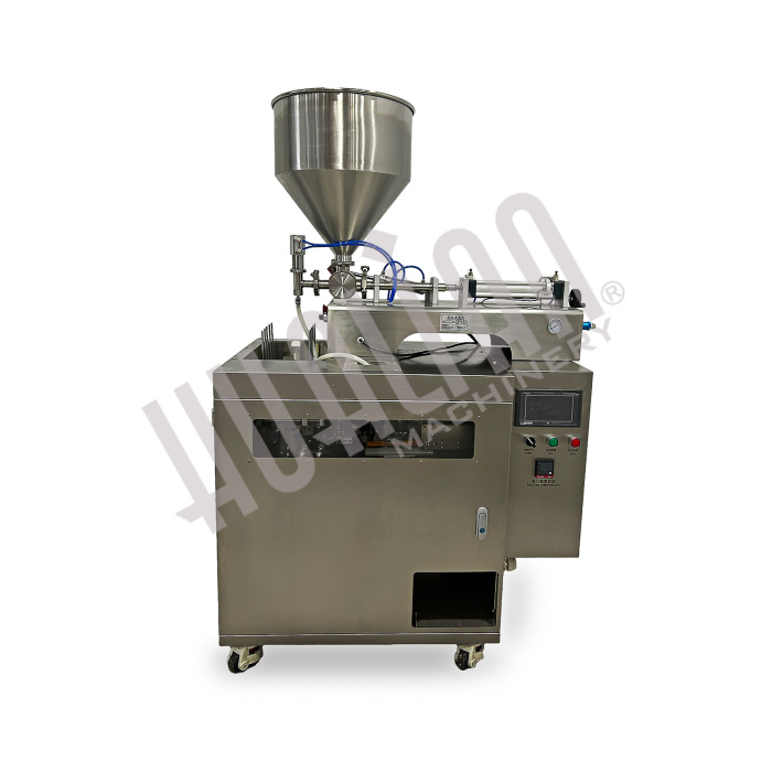 Мини дой-пак линия с поршневым дозатором HLDX-9018G Hualian - Купить с доставкой по всему Казахстану