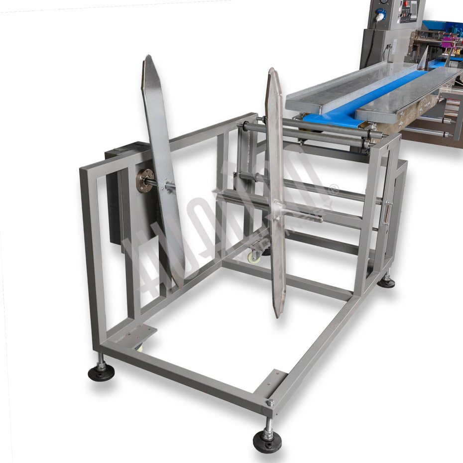 Автоматическая горизонтальная упаковочная машина DXDZ-600XD под ВПП (3 servo, лент. 250 мм, рег. форм., min bag L 130, H 120, трансп.попереч.запайки) Hualian - Купить с доставкой по всему Казахстану