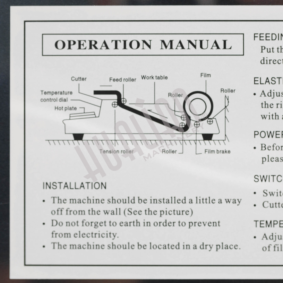 Ручное устройство для упаковки в пищевую стрейч-пленку (горячий стол) HW-450E Hualian - Купить с доставкой по всему Казахстану