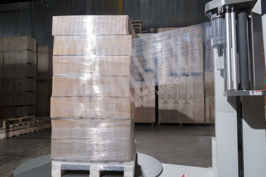 Паллетоупаковщик HL-1650 Economical с моторизированной кареткой с престрейчем Hualian - Купить с доставкой по всему Казахстану