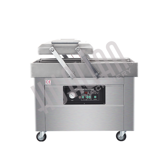 Напольная двухкамерная вакуум-упаковочная машина DZ-400/2SB SS (нерж.) Hualian - Купить с доставкой по всему Казахстану