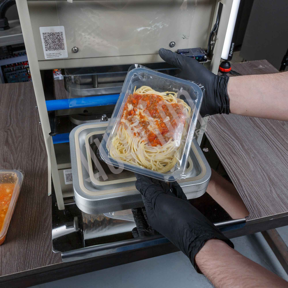 Полуавтоматический запайщик лотков HL-95B (187х137 мм) (фигурная матрица) Hualian - Купить с доставкой по всему Казахстану