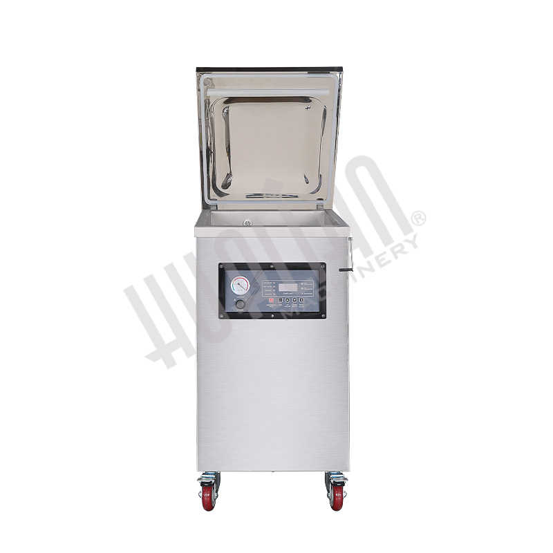 Напольный вакуумный упаковщик DZQ-400DC (нерж., газ)