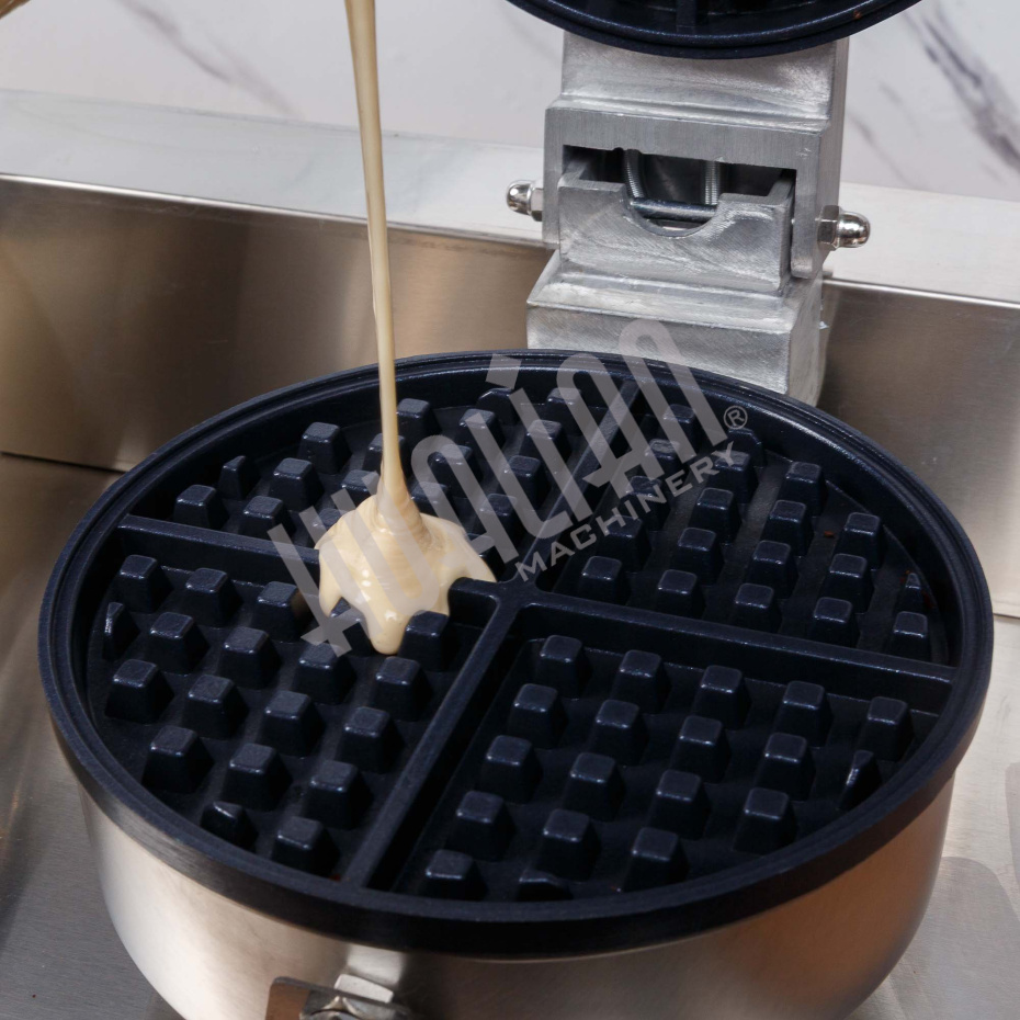 Вафельница для объемных вафель HWB-2 (2 секции, круг) Hualian - Купить с доставкой по всему Казахстану