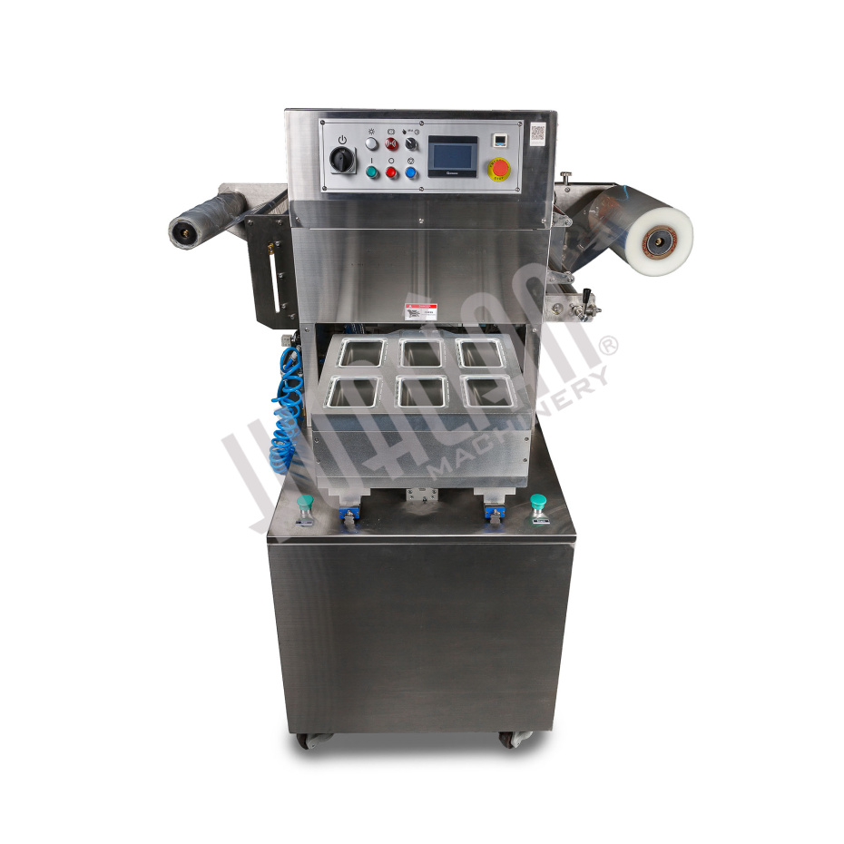 Полуавтоматический запайщик лотков HVT-550M/6 (6 лотков,187*137*40) (нерж., СКИН) Hualian - Купить с доставкой по всему Казахстану