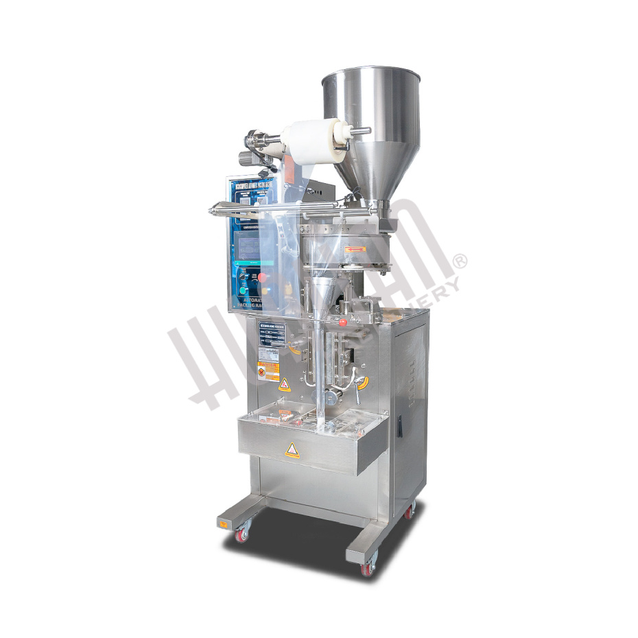 Автоматическая фасовочно-упаковочная машина DXDK-320RH-E (нерж., стик 17*110 мм, 4.6-8 мл, W пленки 42 мм, зубч. нож.) Hualian - Купить с доставкой по всему Казахстану