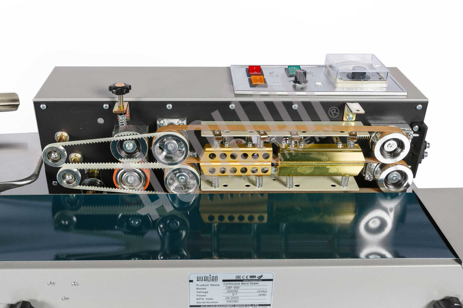 Роликовый (конвейерный) запайщик горизонтального типа DBF-900 LOW COST Hualian - Купить с доставкой по всему Казахстану