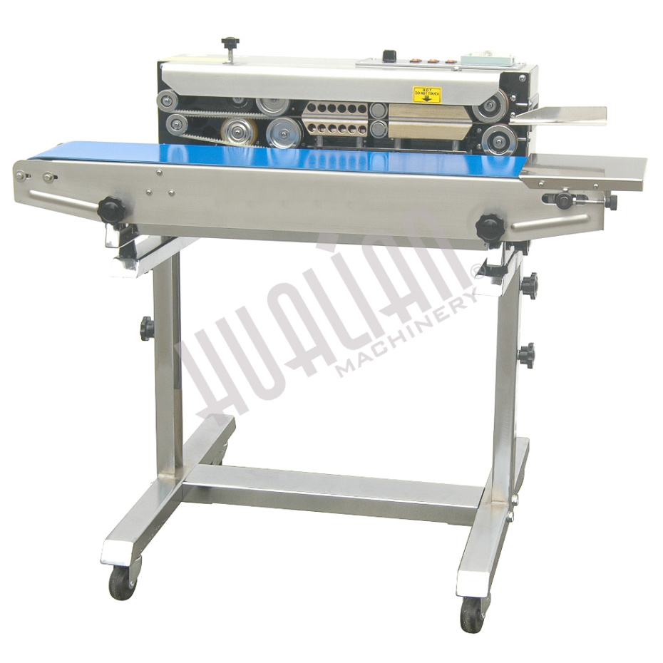 Роликовый конвейерный запайщик горизонтальный на консоли FRB-770III Hualian - Купить с доставкой по всему Казахстану