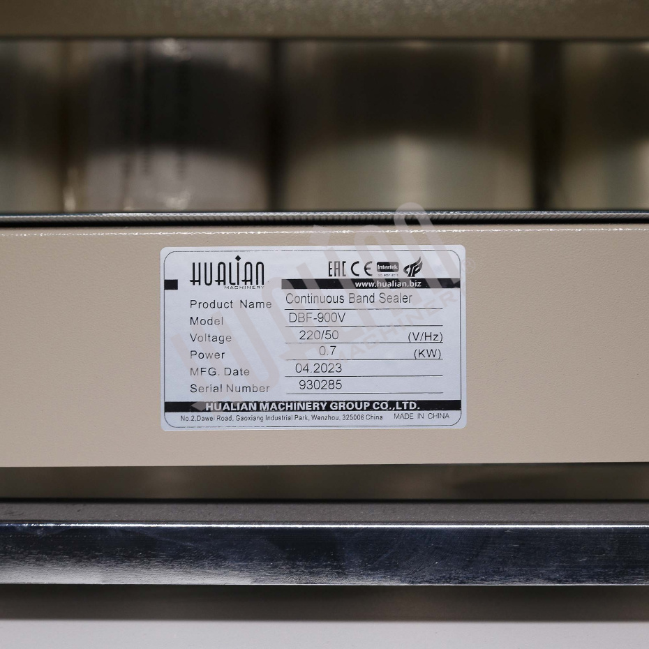 Роликовый (конвейерный) запайщик вертикального типа DBF-900V LOW COST Hualian - Купить с доставкой по всему Казахстану