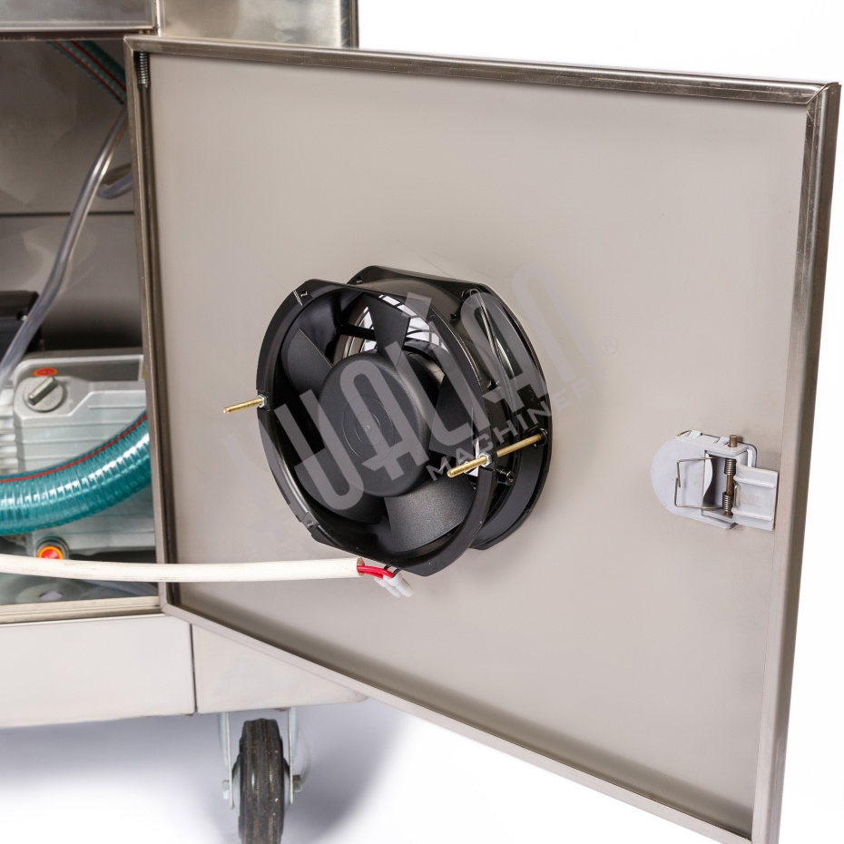 Напольная двухкамерная вакуум-упаковочная машина DZQ-500/2SB SS (нерж., газ) Hualian - Купить с доставкой по всему Казахстану