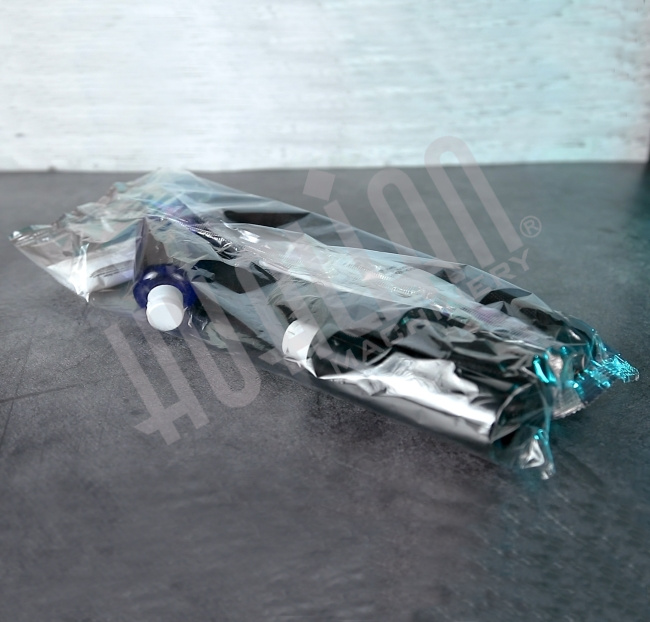 Горизонтальная упаковочная машина DXDZ-450XD NEW (H-70mm, bag L 130-450mm, S 400mm, рег.форм, транспортёр на выходе, вставки в трансп) Hualian - Купить с доставкой по всему Казахстану