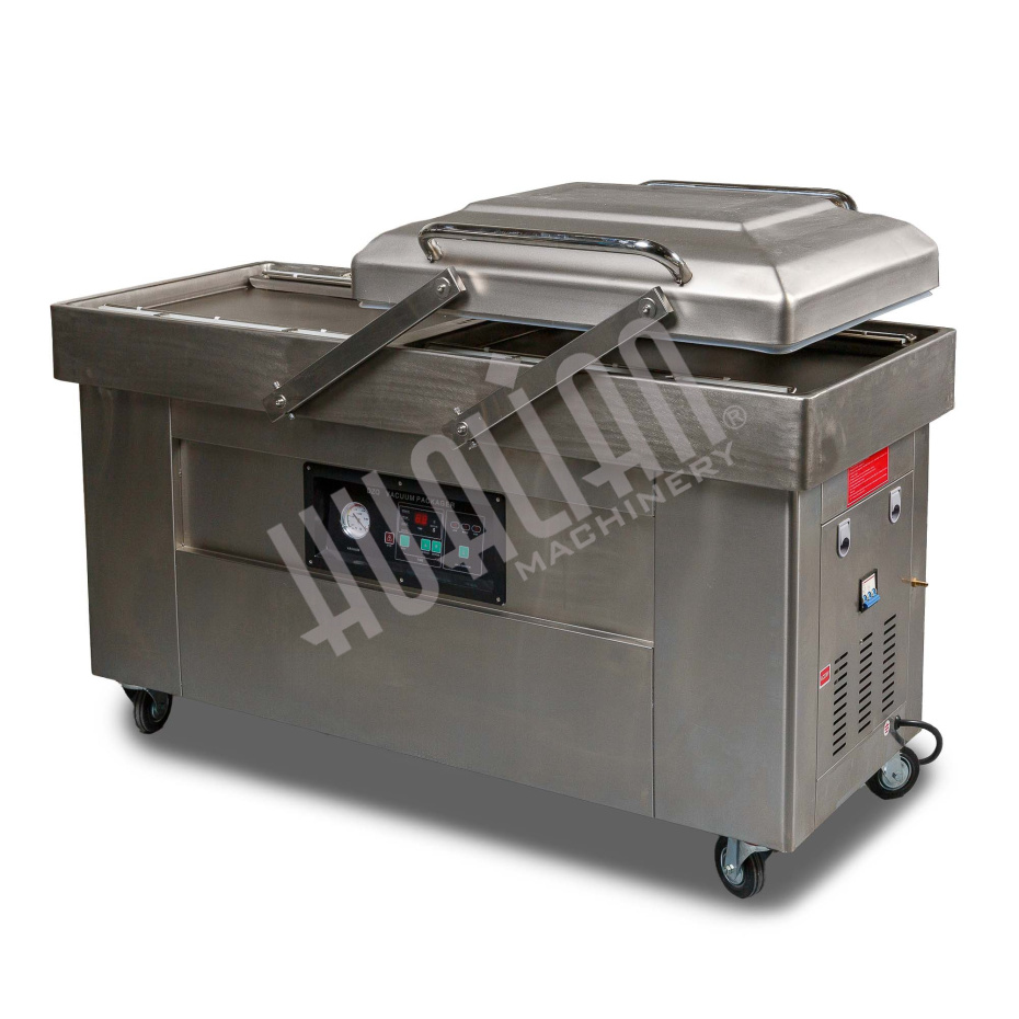 Напольная двухкамерная вакуум-упаковочная машина DZ-600/2SB SS (нерж.) Hualian - Купить с доставкой по всему Казахстану