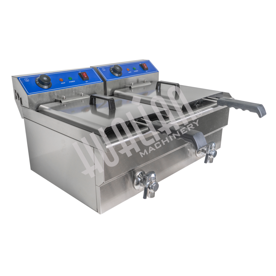 Фритюрница (2 емкости) HEF-10L Hualian - Купить с доставкой по всему Казахстану