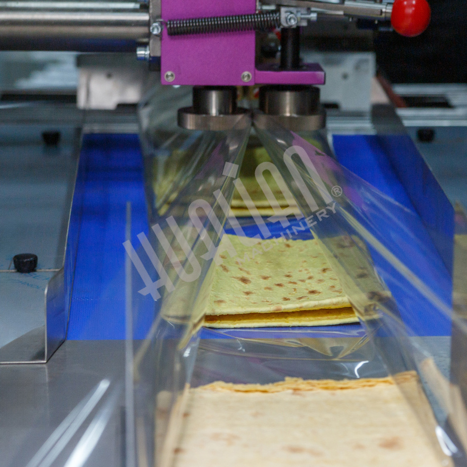 Горизонтальная упаковочная машина DXDZ-600XD (3 серв., H-110 мм, L не огр., W 145-285 мм, HL-1108, круг. отв., подбой, прок. пакета) Hualian - Купить с доставкой по всему Казахстану