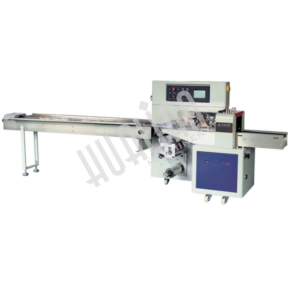 Горизонтальная упаковочная машина DXDZ-600XD (лент. 250 мм, рег.форм., S 400, L 180-500, H-120, трансп.попереч.запайки) Hualian - Купить с доставкой по всему Казахстану