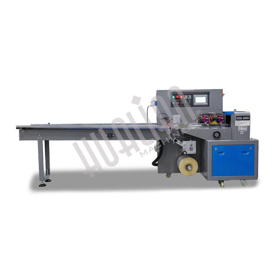 Горизонтальная упаковочная машина DXDZ-250XD (лент. 80 мм, рег. форм., S 250, L 120-280, H 60) Hualian - Купить с доставкой по всему Казахстану