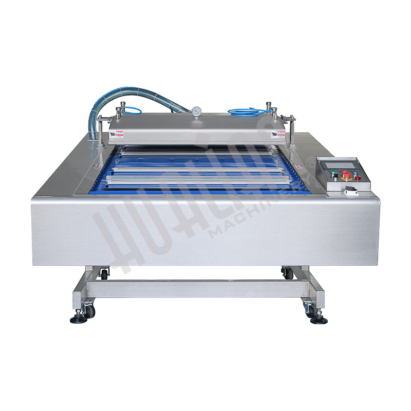 Автоматическая вакуум упаковочная машина конвейерного типа HVB-1020F/1 (DZ-1020F) Hualian - Купить с доставкой по всему Казахстану