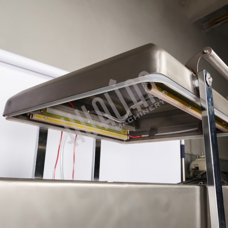 Напольная двухкамерная вакуум-упаковочная машина DZQ-500/2SB SS (нерж., газ) Hualian - Купить с доставкой по всему Казахстану