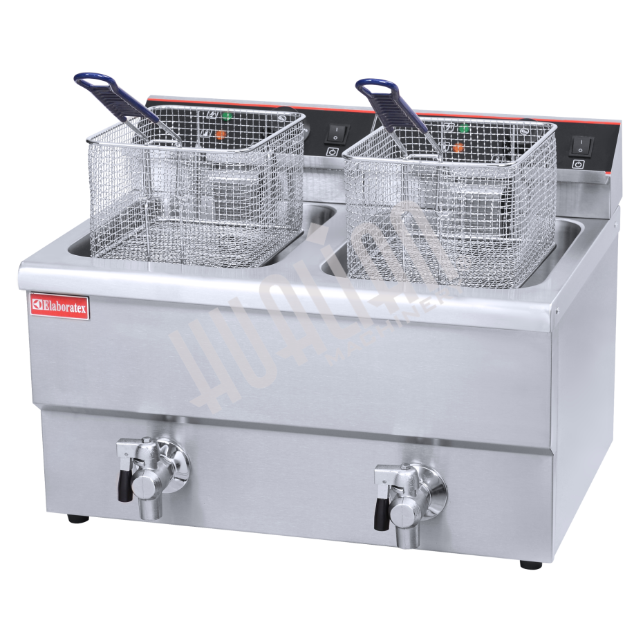 Фритюрница (2 емкости) HEF-12L Hualian - Купить с доставкой по всему Казахстану