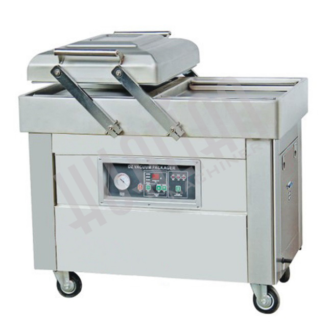 Напольная двухкамерная вакуум-упаковочная машина DZQ-400/2SB SS Hualian - Купить с доставкой по всему Казахстану