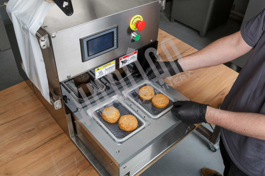 Запайщик лотков с газонаполнением EV-271 (187*137*120 мм, 2 лотка за цикл) Hualian - Купить с доставкой по всему Казахстану