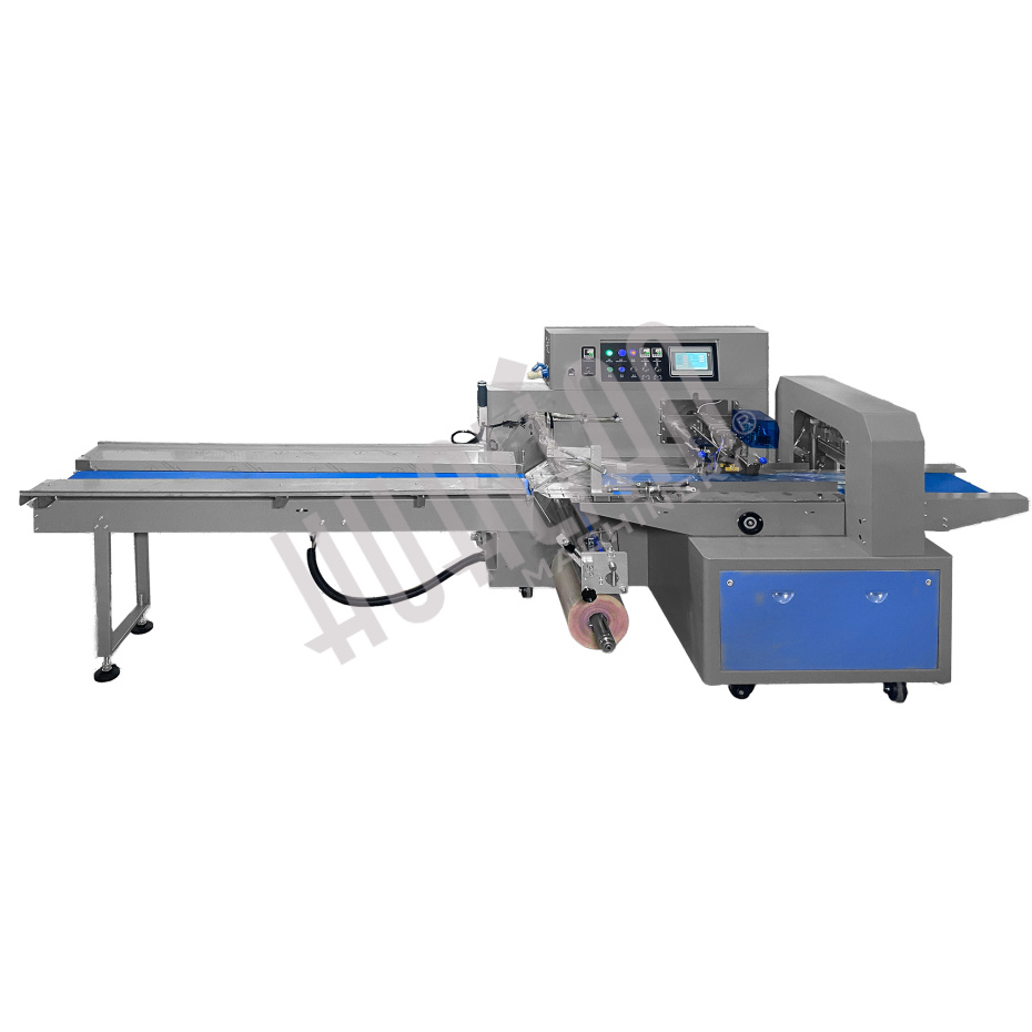 Горизонтальная упаковочная машина DXDZ-600XD с откачкой воздуха (3 servo, лент. 280 мм, min bag L 180, H max. 100) Hualian - Купить с доставкой по всему Казахстану